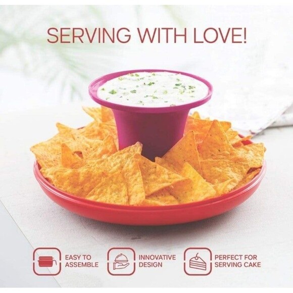 Vintage Tupperware Set Serve-It-All Pedestal Cake Pie Serving Stand - Picture 7 of 10